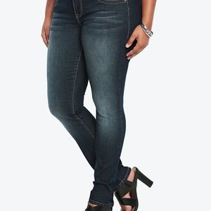Torrid Skinny Jean - Medium Wash With Fading